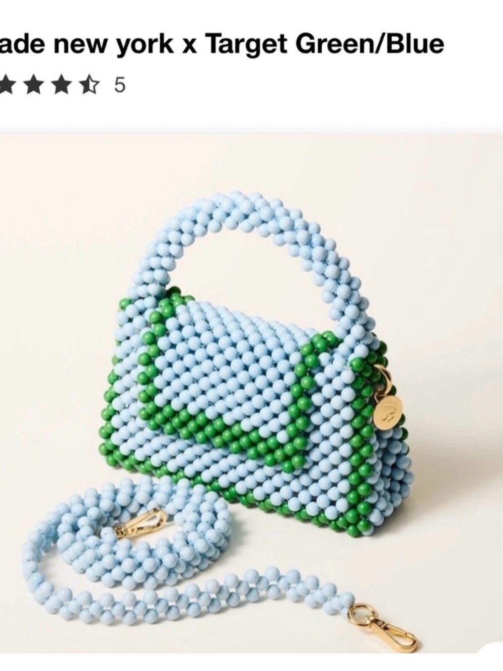 Kate Spade x Target Beaded Crossbody Bag in blue and Green - Picture 6 of 6